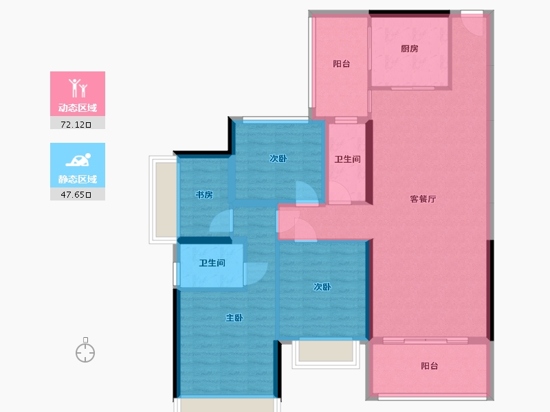 广西壮族自治区-玉林市-首成天悦-109.60-户型库-动静分区