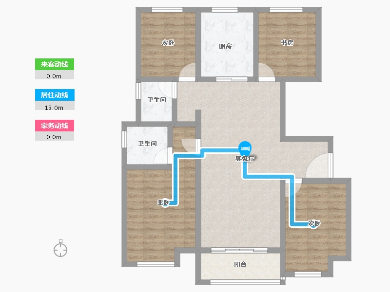 山东省-济南市-万科繁荣里-99.40-户型库-动静线