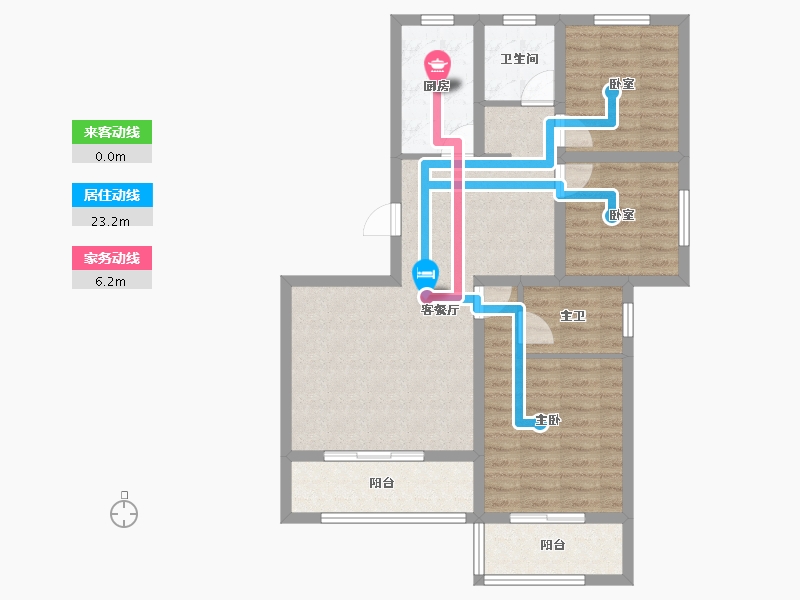 陕西省-宝鸡市-沣源名居-84.86-户型库-动静线