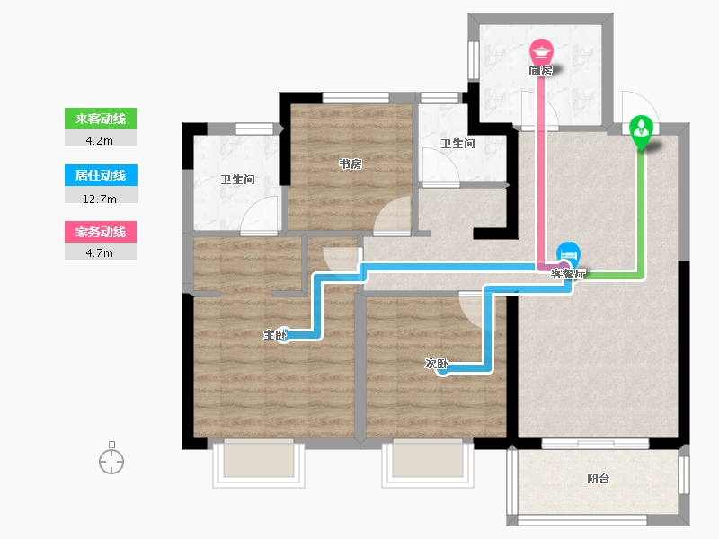 湖北省-武汉市-光明府-81.94-户型库-动静线