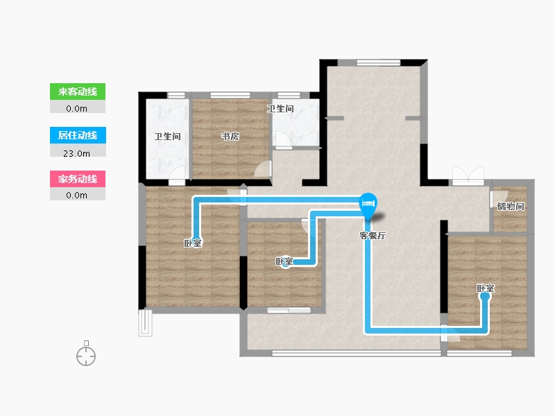 山东省-济南市-华润置地润府-107.25-户型库-动静线