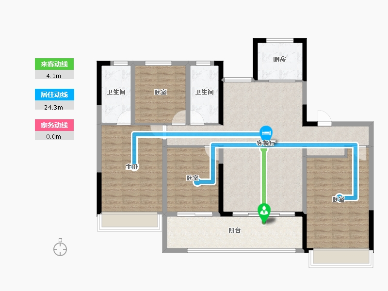 河南省-濮阳市-龙湖书院-126.52-户型库-动静线