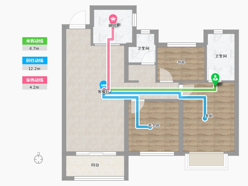 甘肃省-兰州市-保利领秀山-71.97-户型库-动静线