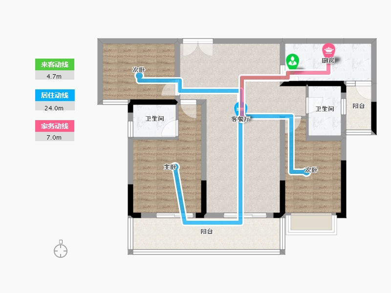 云南省-曲靖市-凤凰城·寥廓府邸-102.68-户型库-动静线