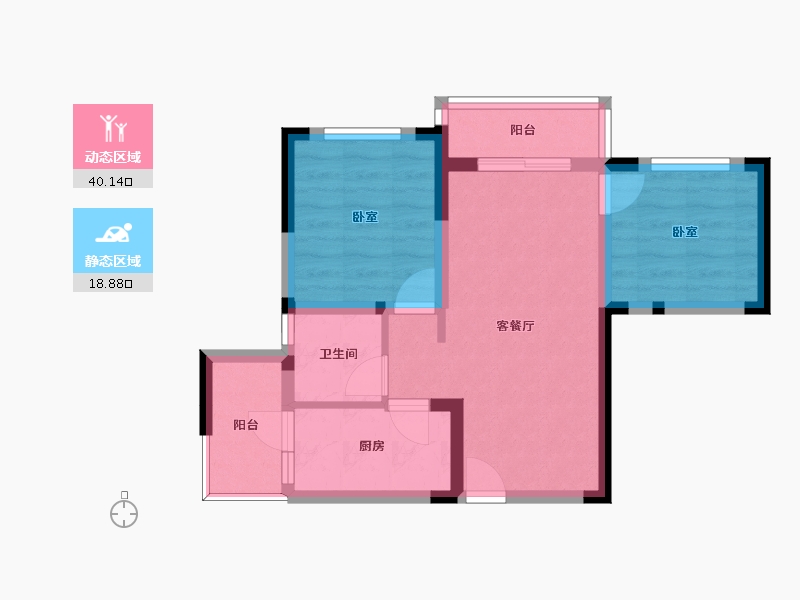 四川省-成都市-高投印悦府-51.42-户型库-动静分区