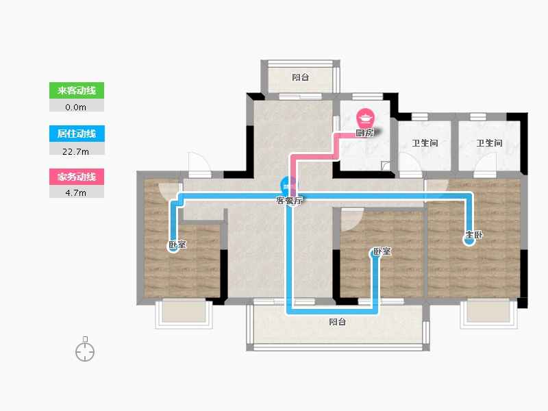 四川省-成都市-凤栖南庭-82.92-户型库-动静线