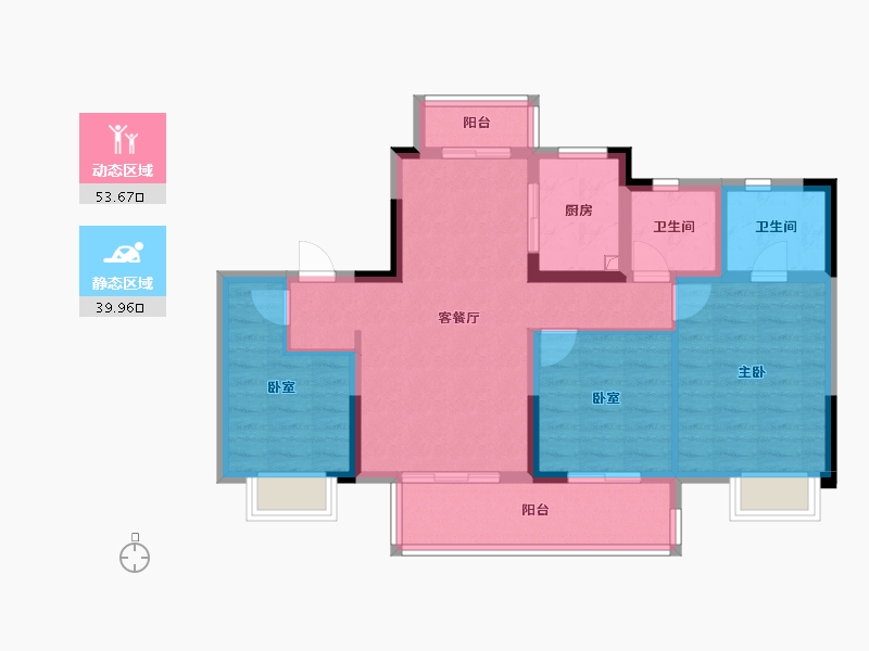 四川省-成都市-凤栖南庭-82.92-户型库-动静分区