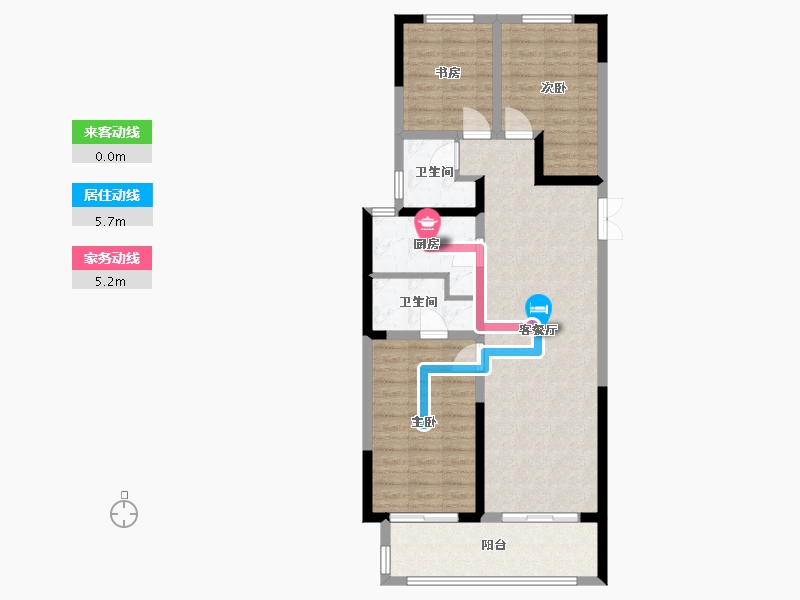 河北省-石家庄市-万滨天锦-100.62-户型库-动静线