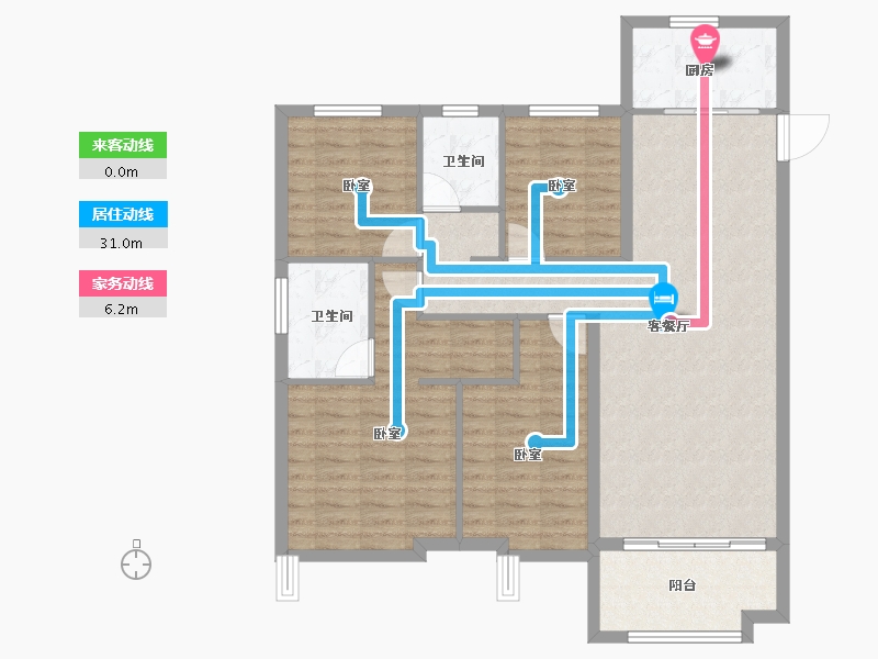 河北省-沧州市-保利拉菲公馆-106.00-户型库-动静线