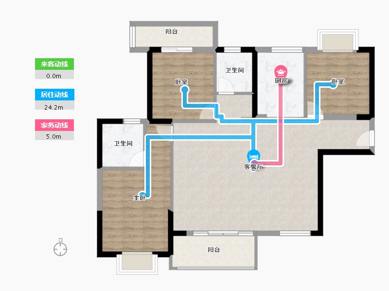 福建省-泉州市-城建·江南里-99.20-户型库-动静线