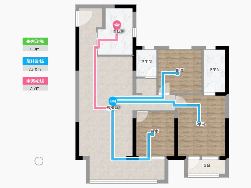 河北省-廊坊市-合生学府中央城-93.77-户型库-动静线