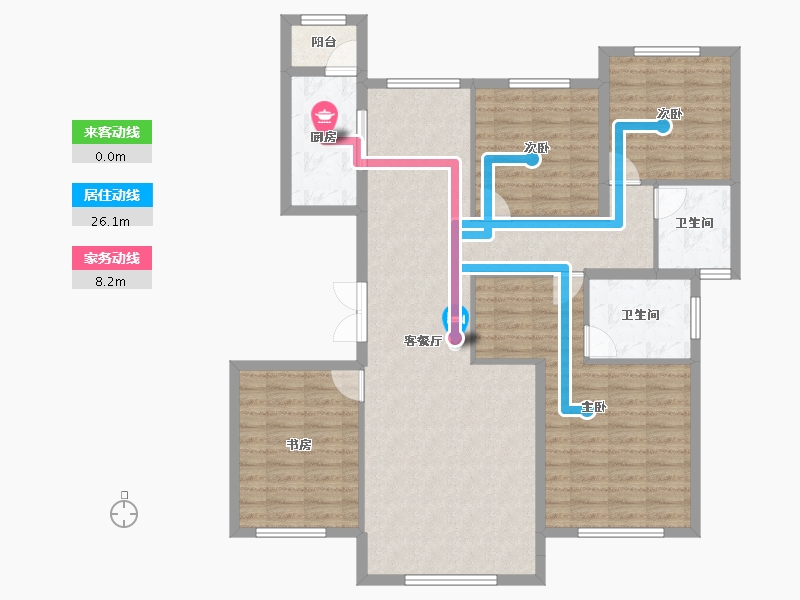 甘肃省-兰州市-保利领秀山-118.03-户型库-动静线