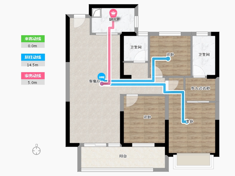 山东省-菏泽市-中北新都心-94.00-户型库-动静线