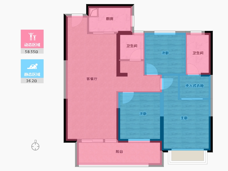 山东省-菏泽市-中北新都心-94.00-户型库-动静分区