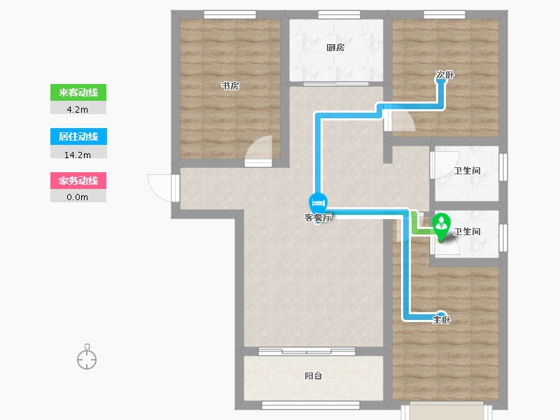 河北省-邢台市-金鼎花园二期-97.00-户型库-动静线