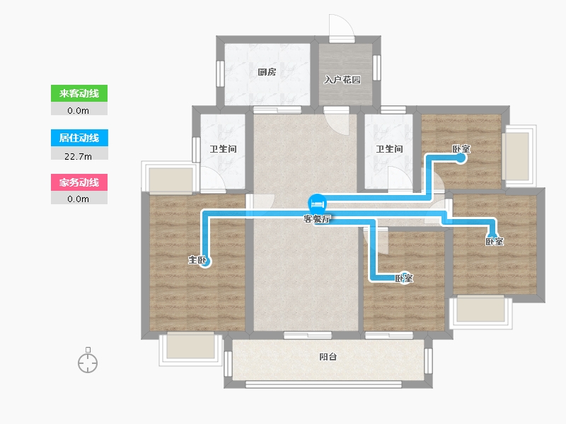 广东省-广州市-万科城市之光-95.00-户型库-动静线