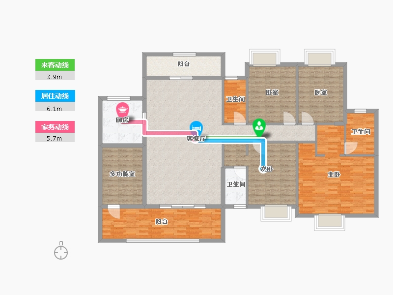 广东省-汕尾市-天悦龙庭-172.84-户型库-动静线