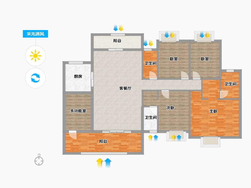 广东省-汕尾市-天悦龙庭-172.84-户型库-采光通风