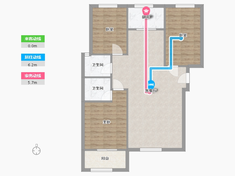 河北省-邢台市-雍和仕林-96.00-户型库-动静线