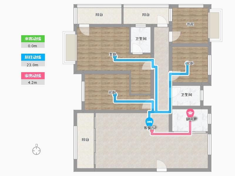 河南省-驻马店市-置地天中第一城上河苑-115.95-户型库-动静线