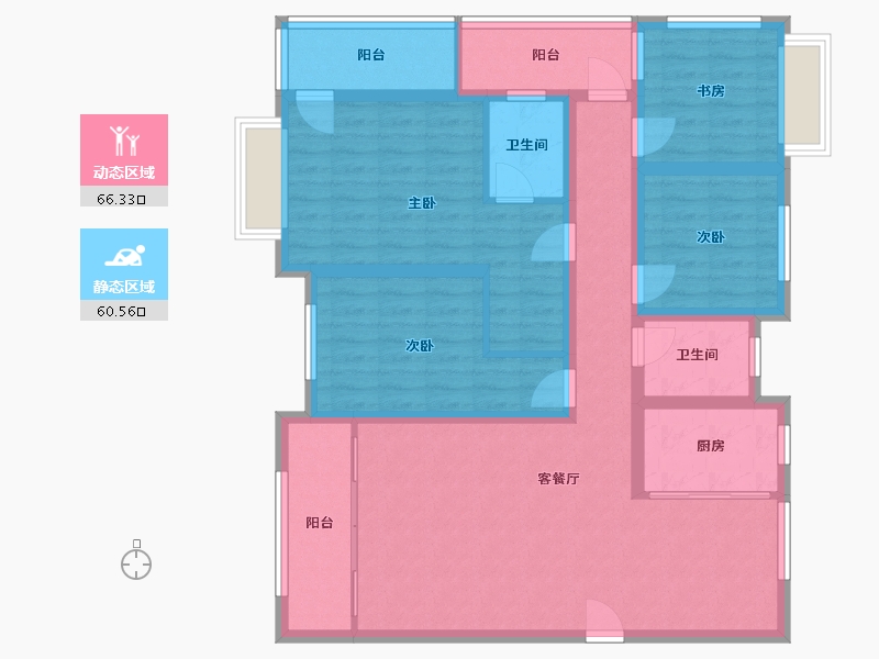 河南省-驻马店市-置地天中第一城上河苑-115.95-户型库-动静分区