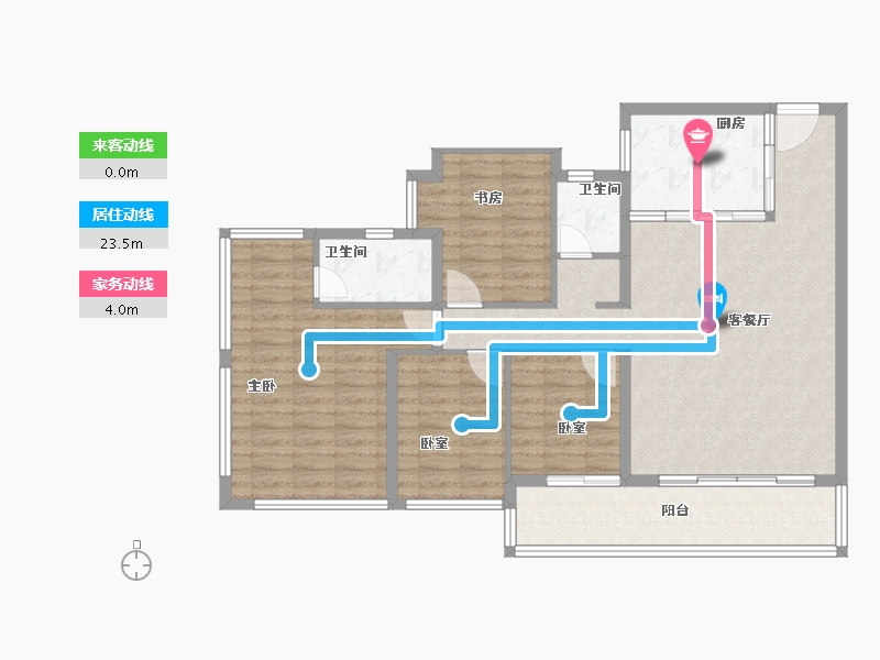 广东省-东莞市-万科瑧山境-107.25-户型库-动静线