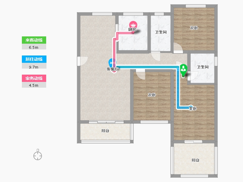 河南省-洛阳市-亚威金尊-105.52-户型库-动静线