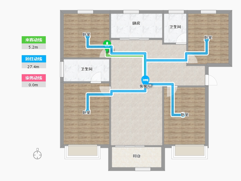 青海省-西宁市-奥园誉府-110.78-户型库-动静线