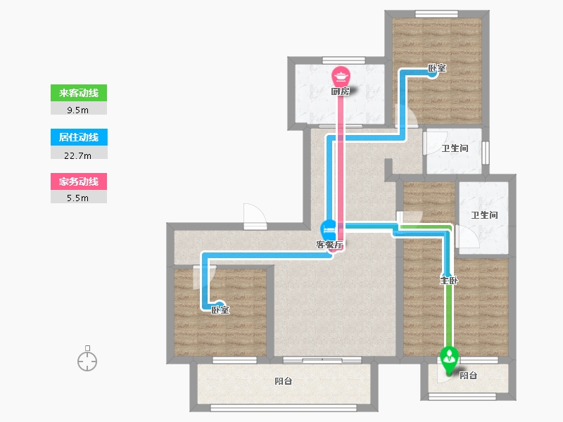 河北省-廊坊市-合生学府中央城-97.80-户型库-动静线