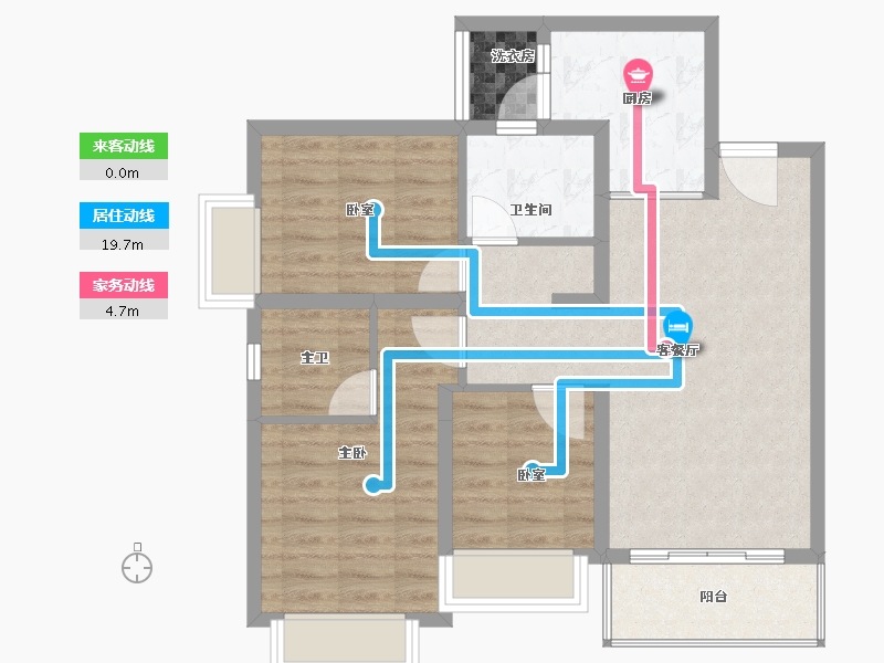 云南省-昆明市-佳兆业城市广场-78.53-户型库-动静线