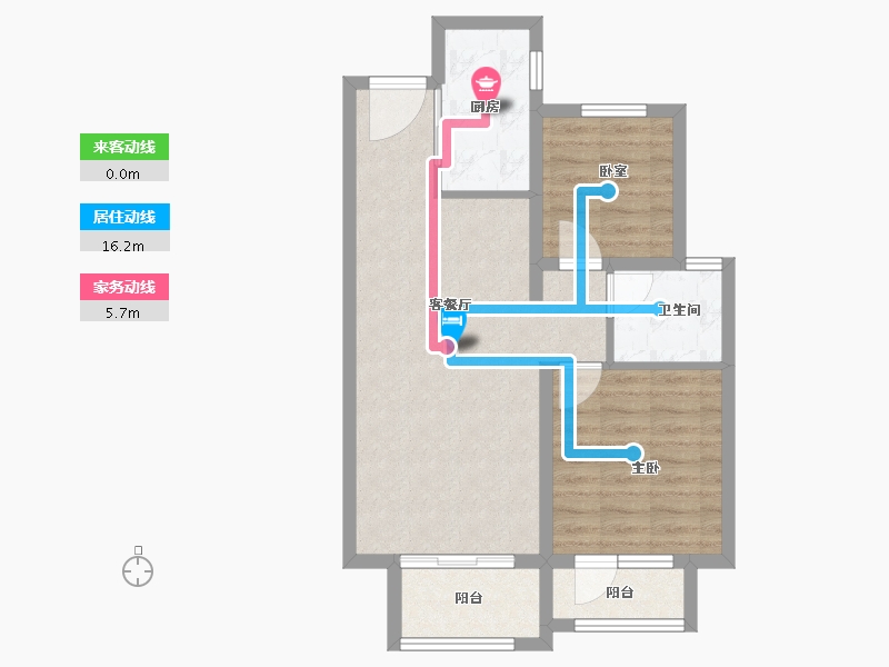 河北省-廊坊市-合生学府中央城-63.75-户型库-动静线