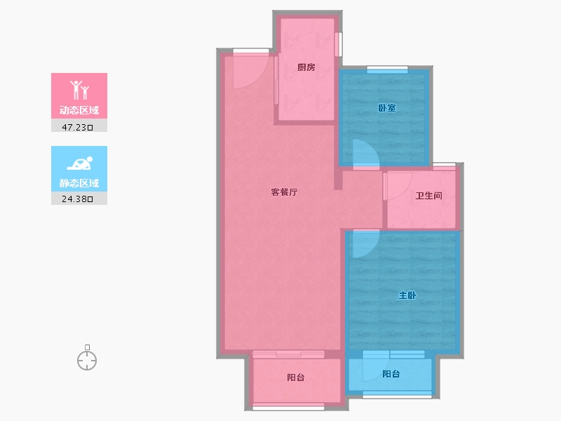 河北省-廊坊市-合生学府中央城-63.75-户型库-动静分区