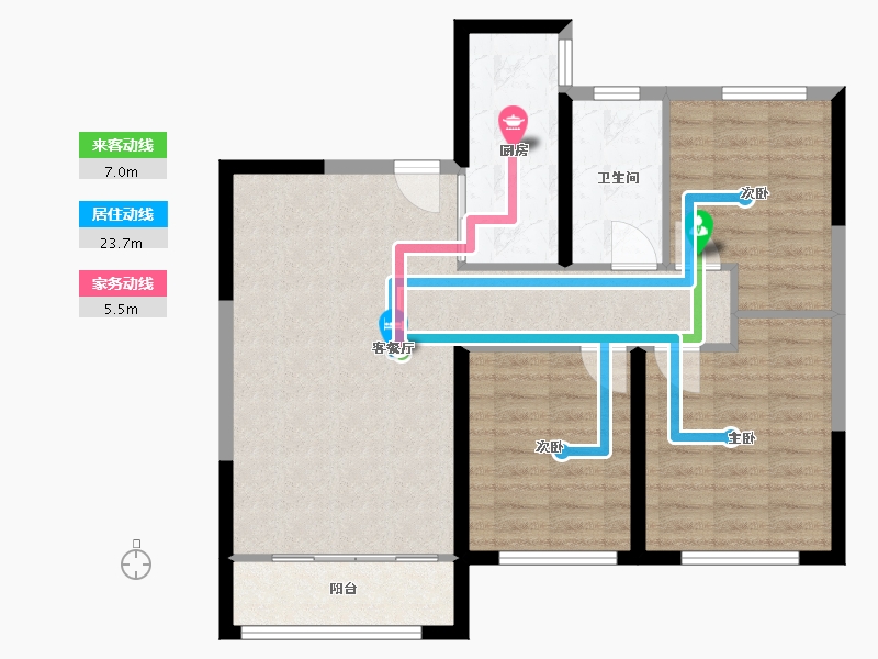 甘肃省-兰州市-中海铂悦世家-82.40-户型库-动静线