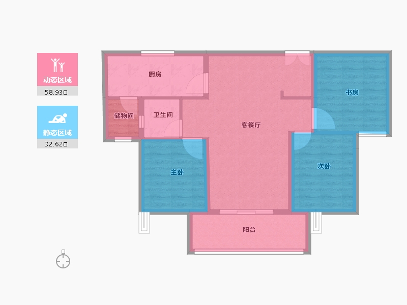 四川省-成都市-高投锦悦府-81.97-户型库-动静分区