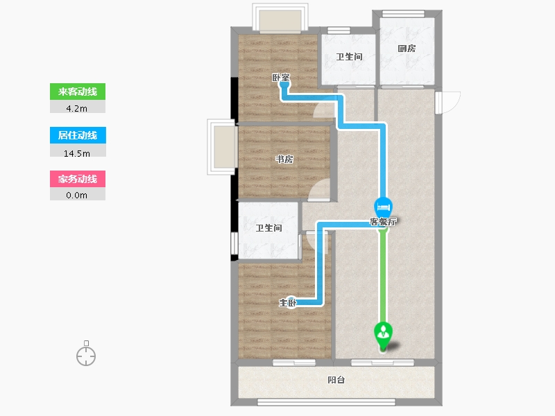 湖北省-武汉市-坤合云海城-87.31-户型库-动静线