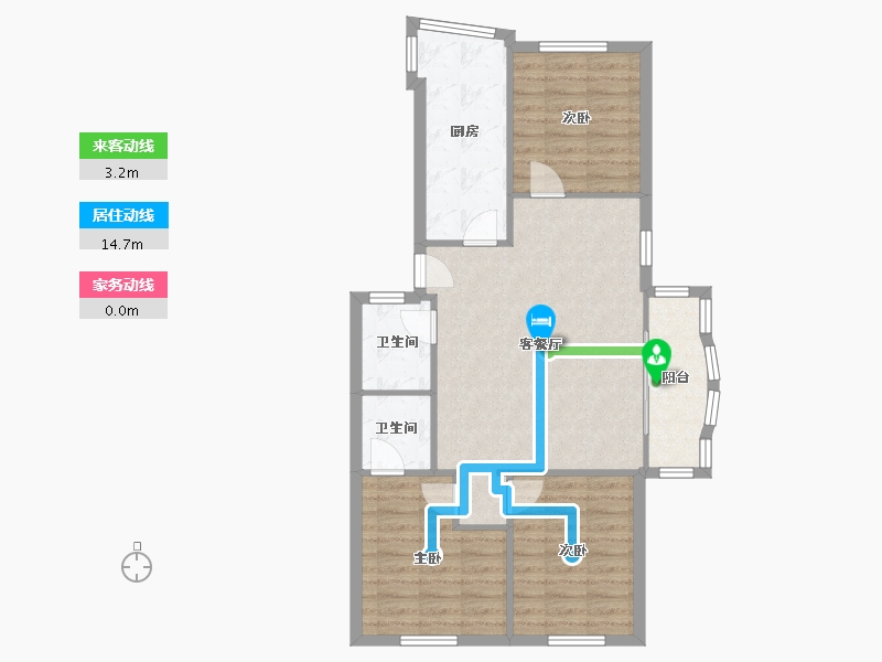 福建省-厦门市-瑞景新村-74.11-户型库-动静线