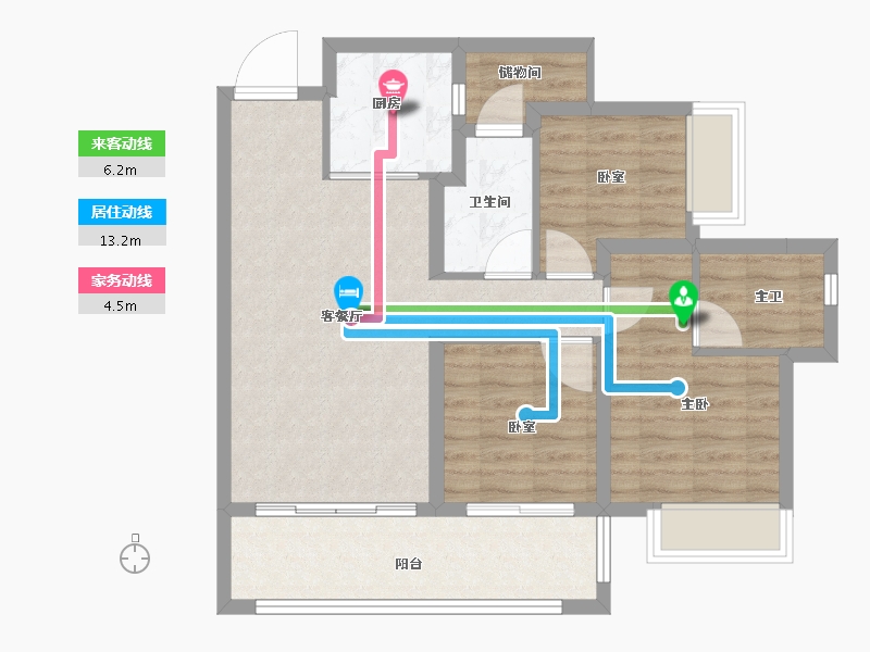 云南省-昆明市-能建·未来城-81.00-户型库-动静线