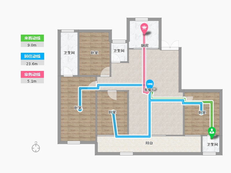 福建省-福州市-建总江南尚璟-114.03-户型库-动静线