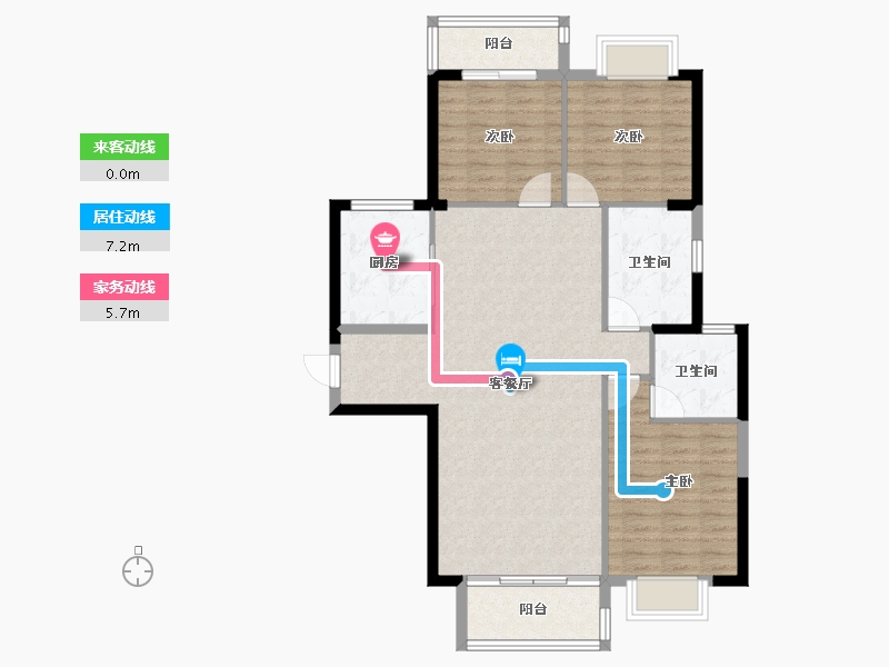 福建省-泉州市-城建·江南里-99.20-户型库-动静线