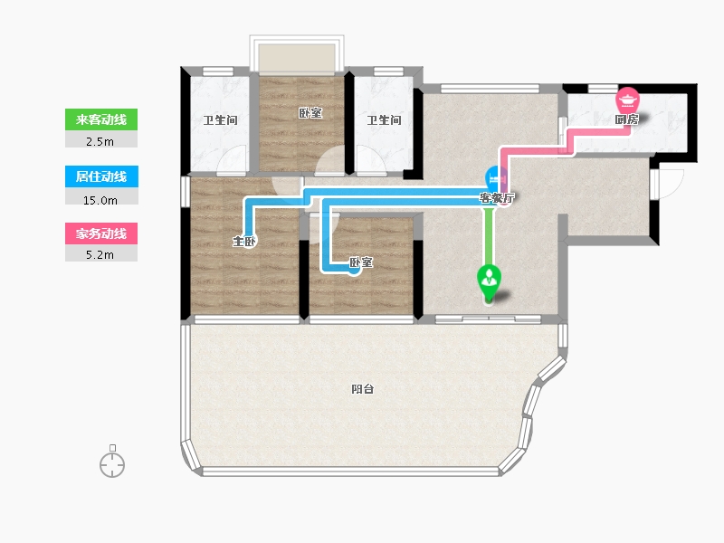 四川省-遂宁市-遂宁金融商业中心-99.78-户型库-动静线