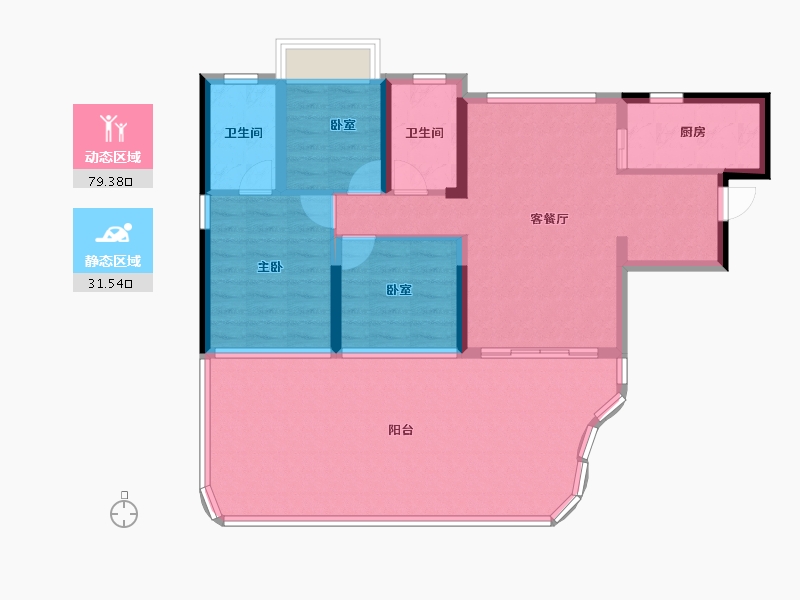 四川省-遂宁市-遂宁金融商业中心-99.78-户型库-动静分区