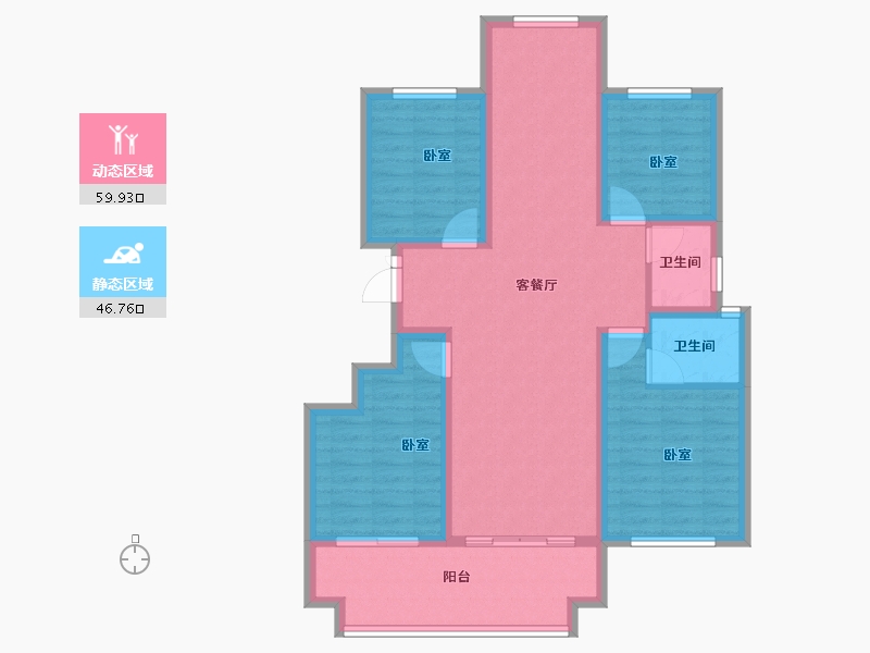 河南省-开封市-永美·尚院-95.24-户型库-动静分区