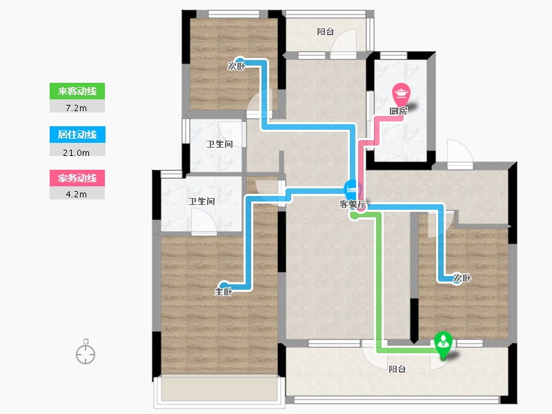 山东省-青岛市-国信溪地美岸-99.20-户型库-动静线