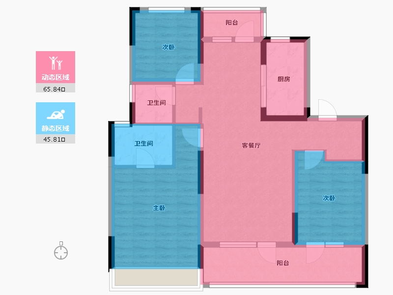 山东省-青岛市-国信溪地美岸-99.20-户型库-动静分区