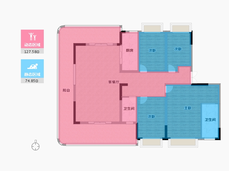 云南省-曲靖市-凤凰城·寥廓府邸-182.79-户型库-动静分区