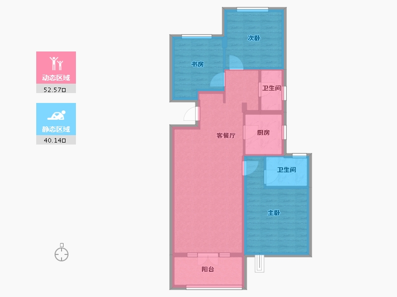 河北省-石家庄市-力高悦麓兰庭-90.00-户型库-动静分区