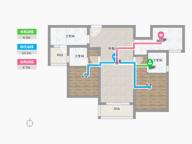 四川省-成都市-保利云上-84.00-户型库-动静线