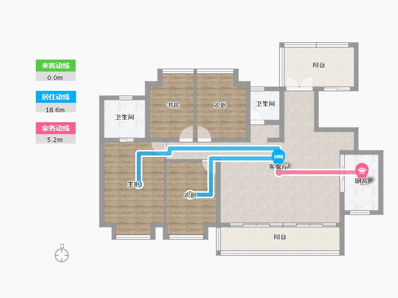 四川省-成都市-保利璟园-124.56-户型库-动静线