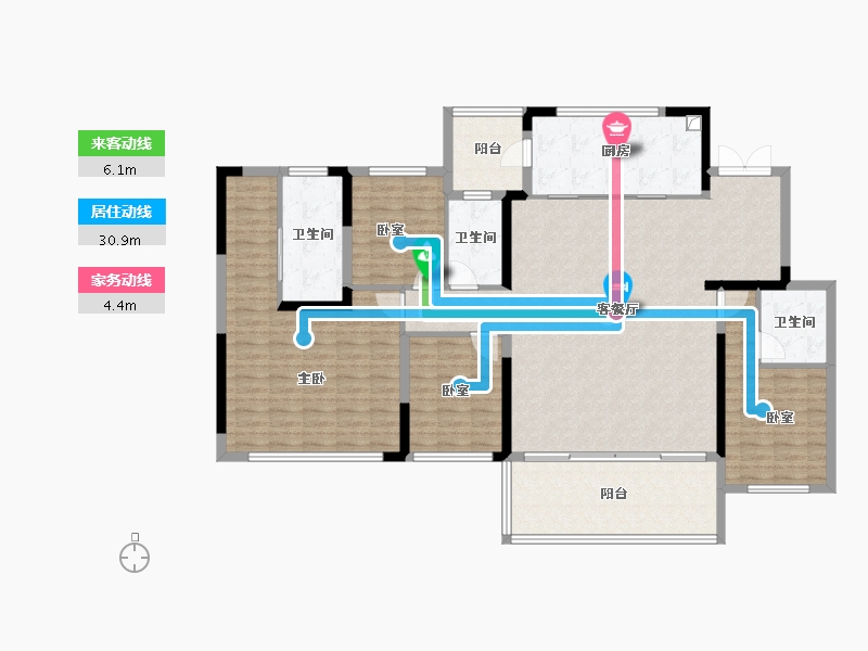 四川省-成都市-中国铁建青羊樾府-148.01-户型库-动静线