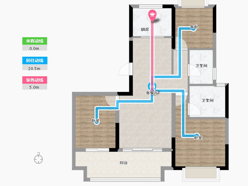 湖南省-长沙市-日盛湖湘悦府-92.80-户型库-动静线